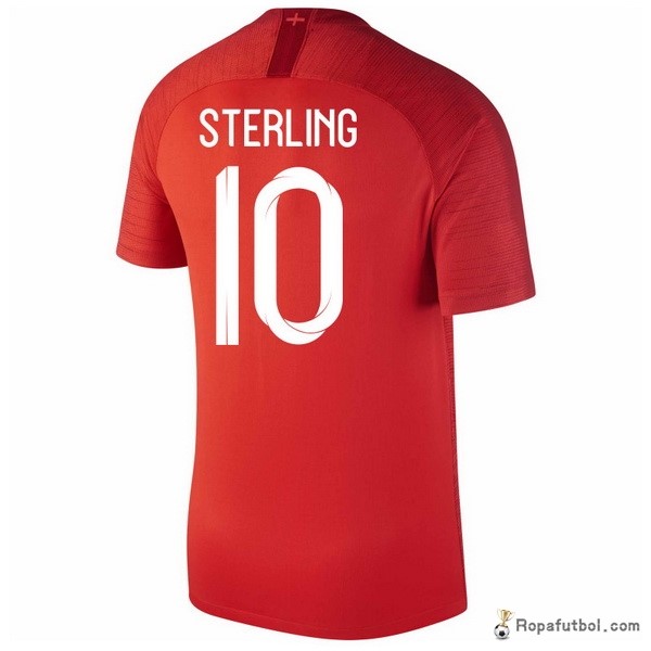 Camiseta Inglaterra Replica Segunda Ropa Sterling 2018 Rojo